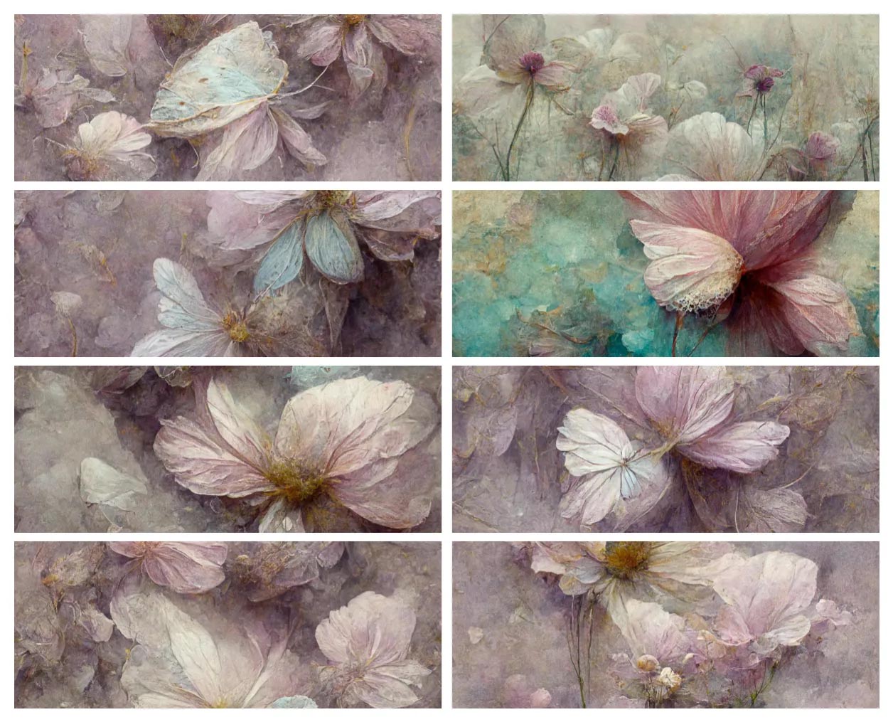 Texturas de Flores y Pétalos Pastel: la Elegancia en tus Manos