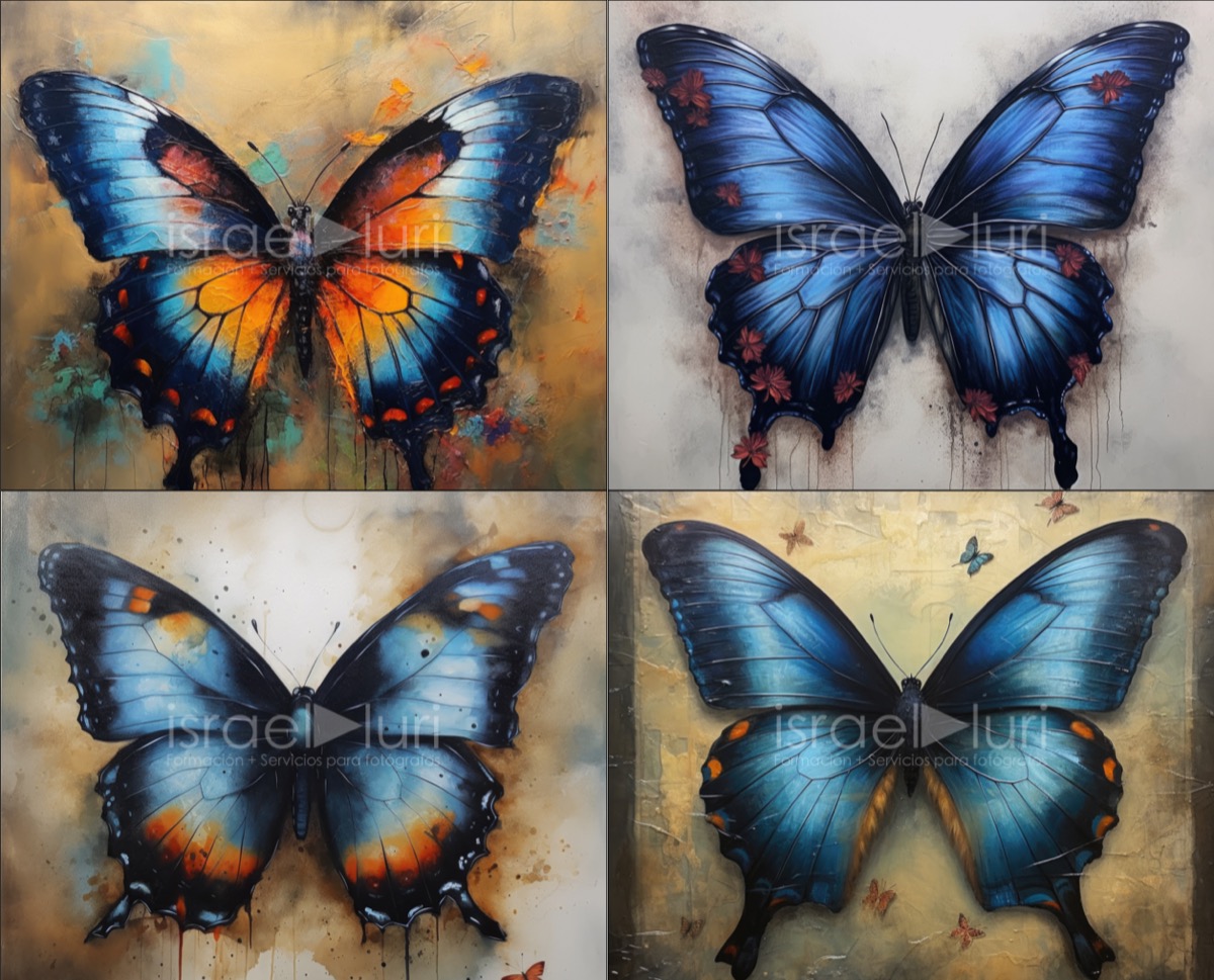 texturas mariposas decoración digital