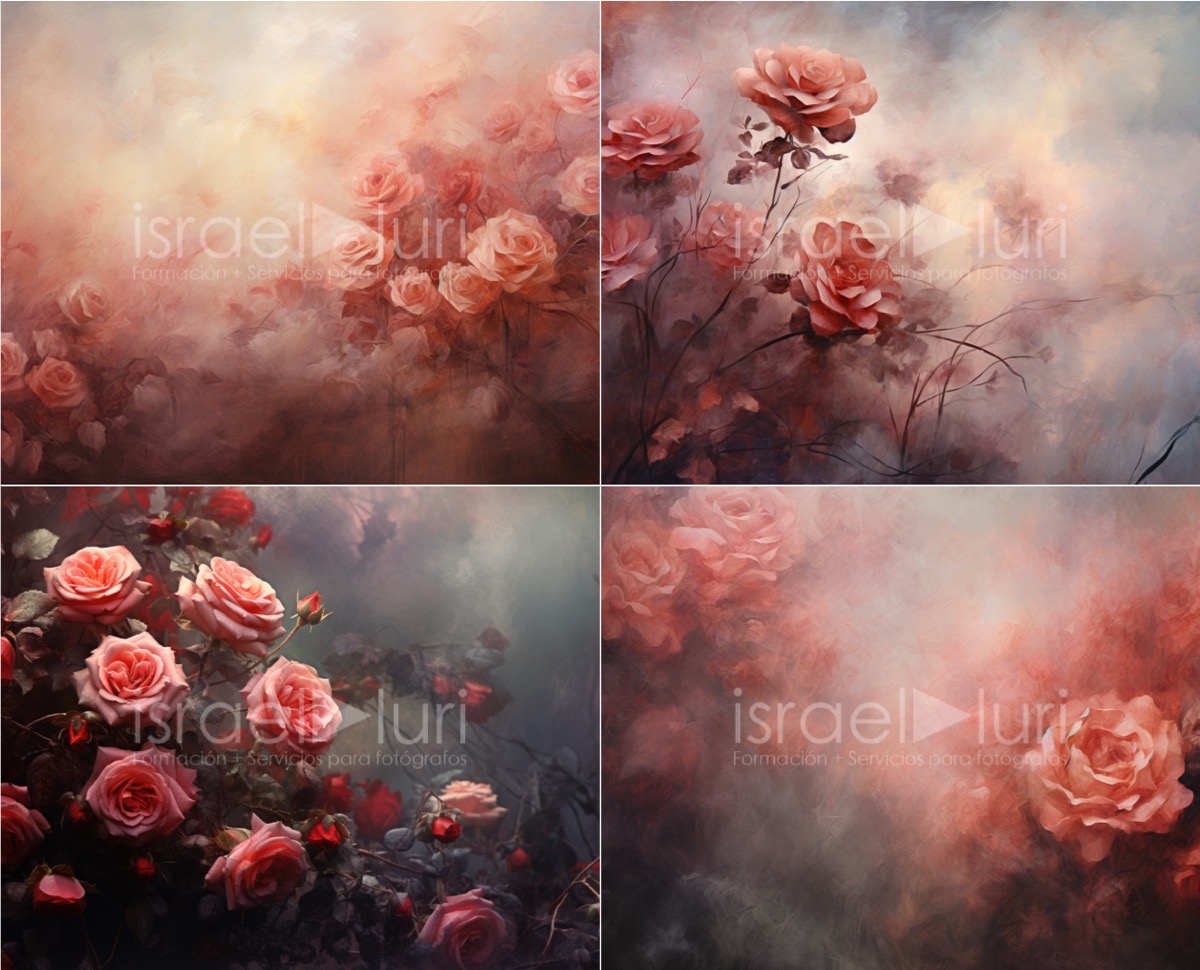 Matiz de Rosas en Fotografía de Retrato - La Magia del Amanecer en un Jardín Soñado"