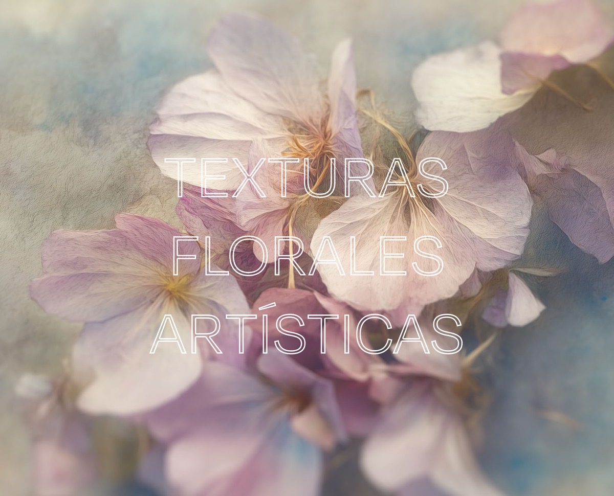 Texturas florales de alta resolución para diseño gráfico en Photoshop