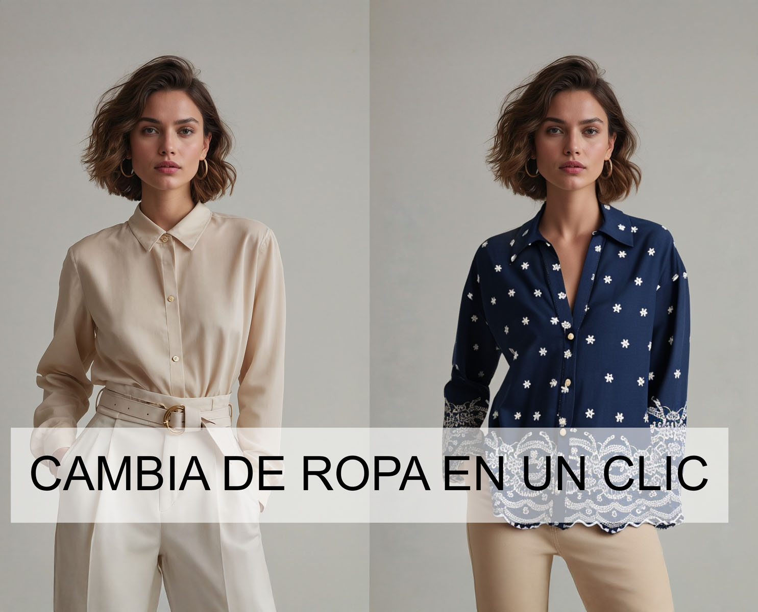 Retrato editado tras cambiar ropa con CapCut mostrando resultado realista de la nueva prenda