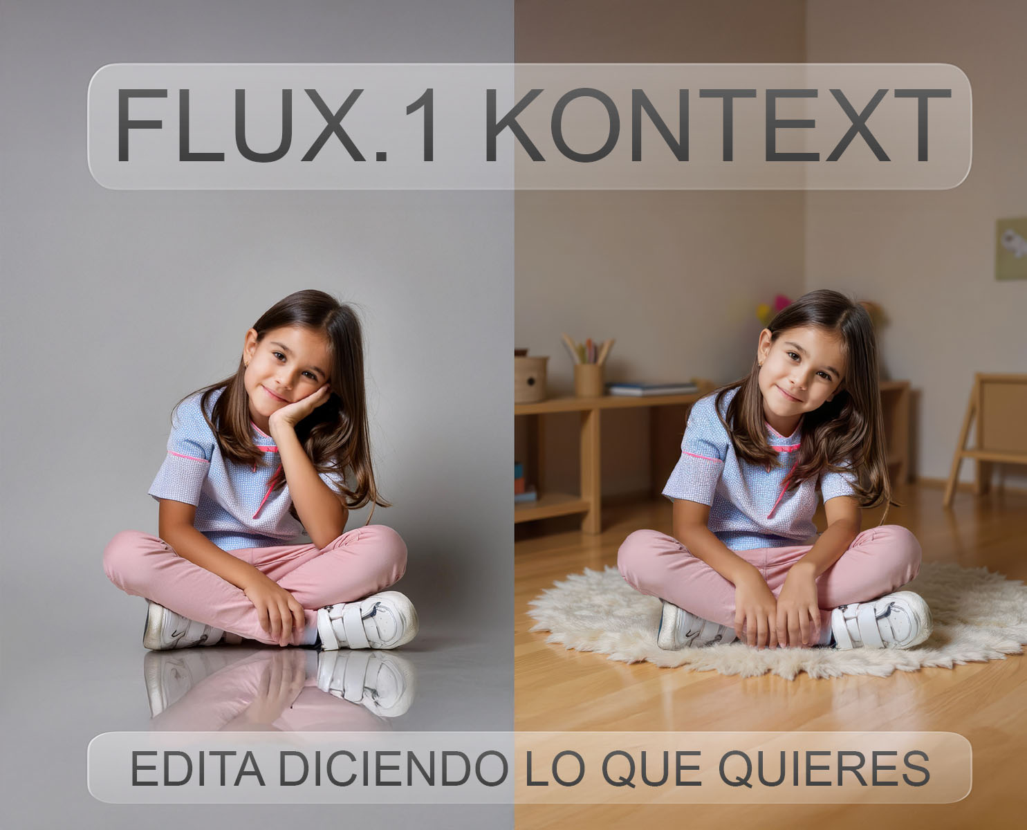 Flux Kontext editando imagen profesional con IA