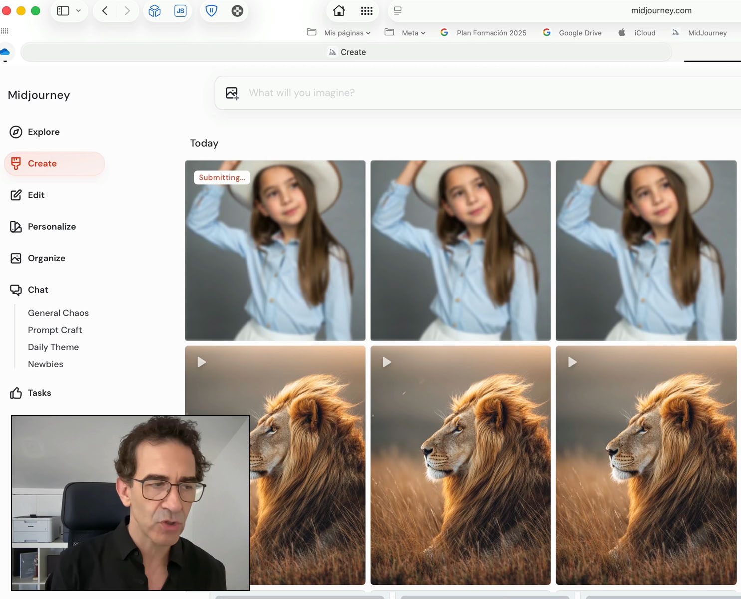 Ejemplo de vídeo creado con Midjourney a partir de una imagen estática