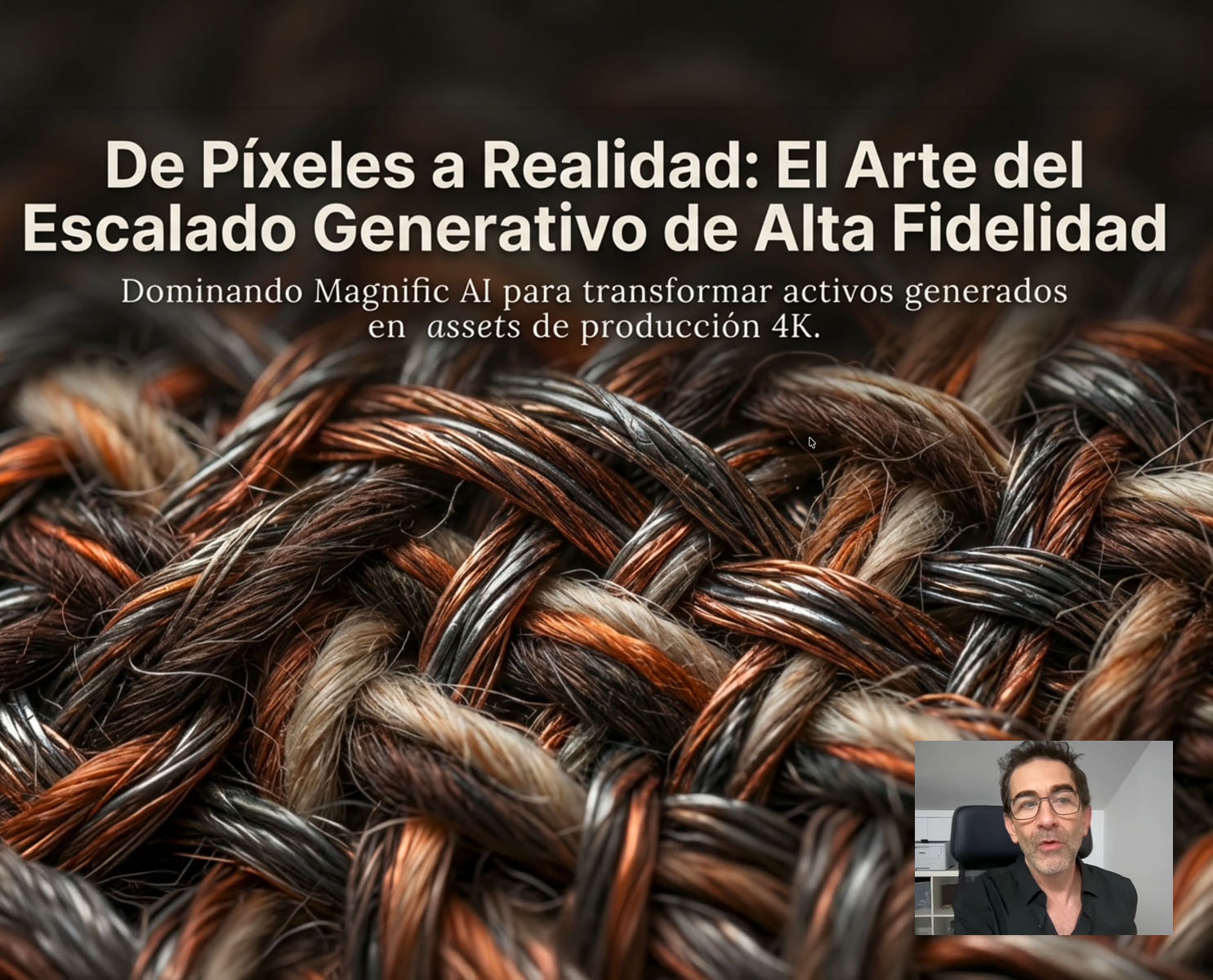 Comparativa de antes y después aplicando un escalado de alta fidelidad con IA para aumentar la nitidez y el detalle en una imagen cinematográfica