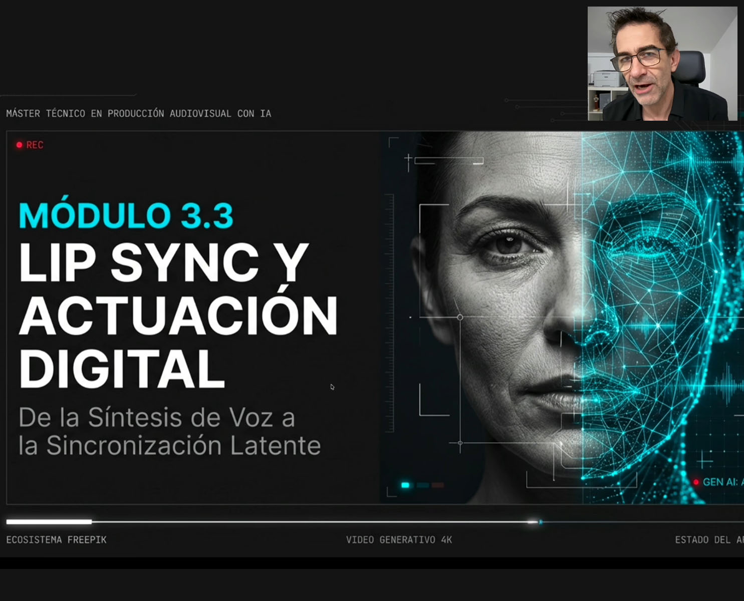 lip sync con inteligencia artificial aplicado a actuación digital en rostro humano generado por IA